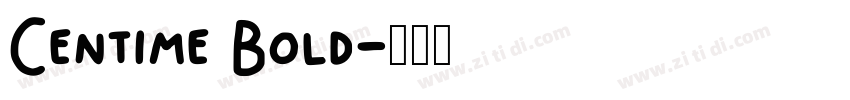 Centime Bold字体转换